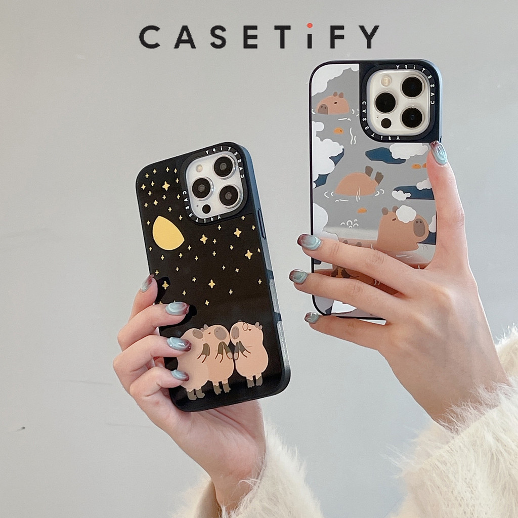 Casetify phone case Cute Casing Hp Hot Capybara IPhone Case Casetify Mirror Casing for Iphone 16 15 