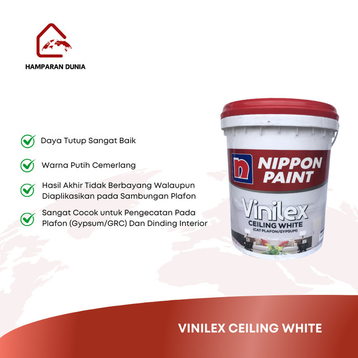 VINILEX CEILING WHITE NIPPON PAINT - 25KG