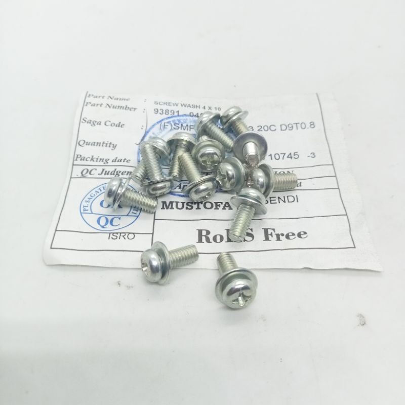 Bolt M4X12 Original Baut 7 M4 1 Cm Baut KarbuLator Dobele Ring Baut Ori