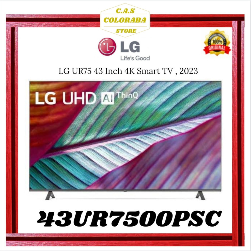 TV LG 43UR7500PSC SMART TV 43 INCH LED 4K UHD 43UR7500 43UR 43UR75 UR7500 UR7500PSC TV LG 43 INCH