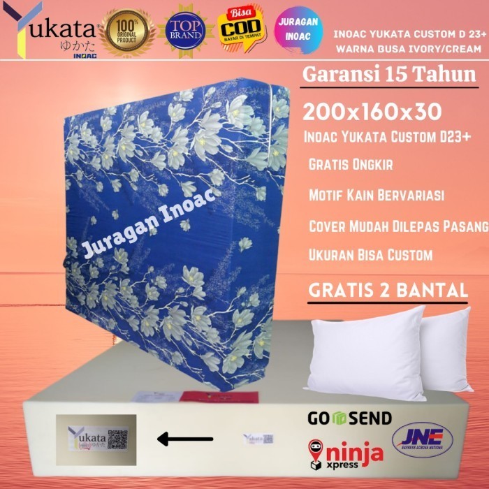 Kasur BUSA INOAC YUKATA CUSTOM 200 x 160 x 30 cm Garansi 15 Tahun