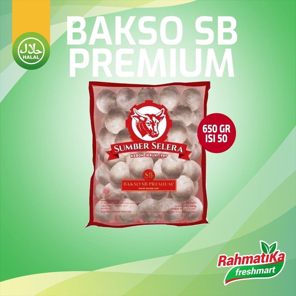 

Bakso SB Premium Isi 50 / Bakso Sumber Selera 650 gram (Frozen Food)