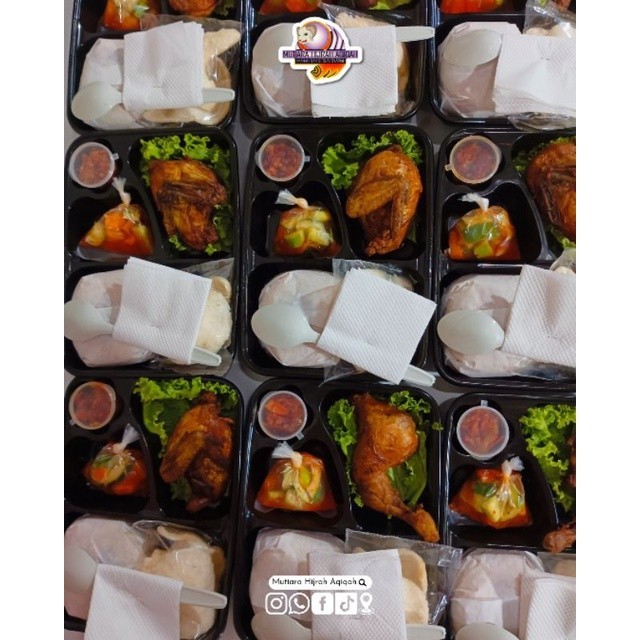 

lauk siap saji halal Catering kantor Nasi bento kirim instan