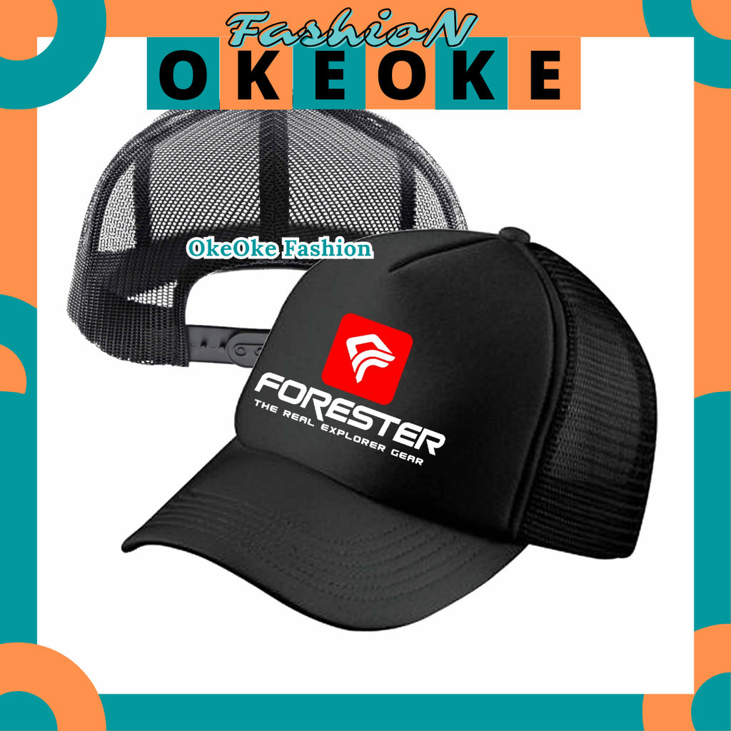 OkeOke Fashion Topi Trucker FORESTER - Topi Distro FORESTER Logo - Topi FORESTER Premium - Topi Pria