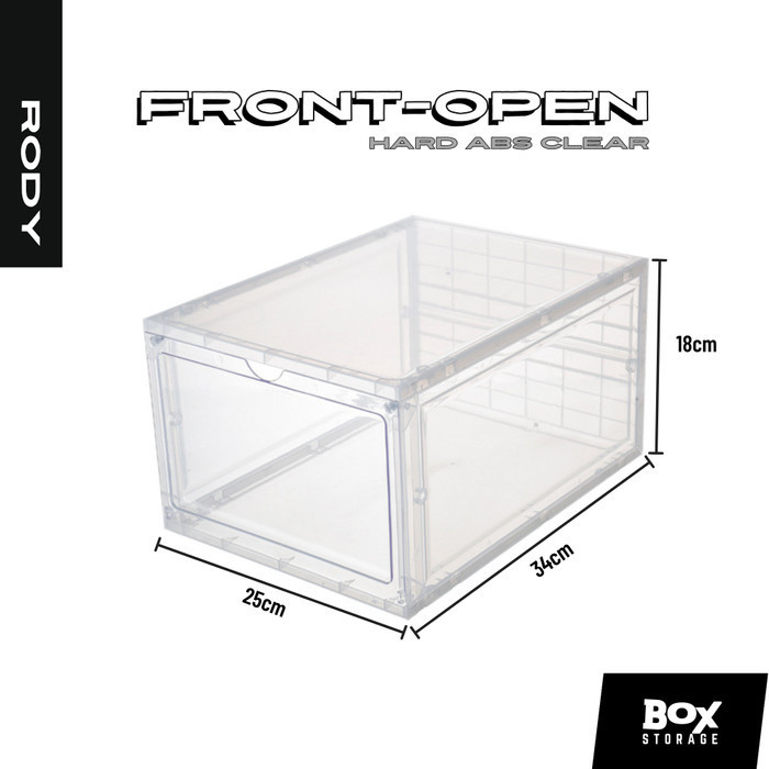 「RODY」Sneakers Box Front Drop Transparent Hard ABS Case