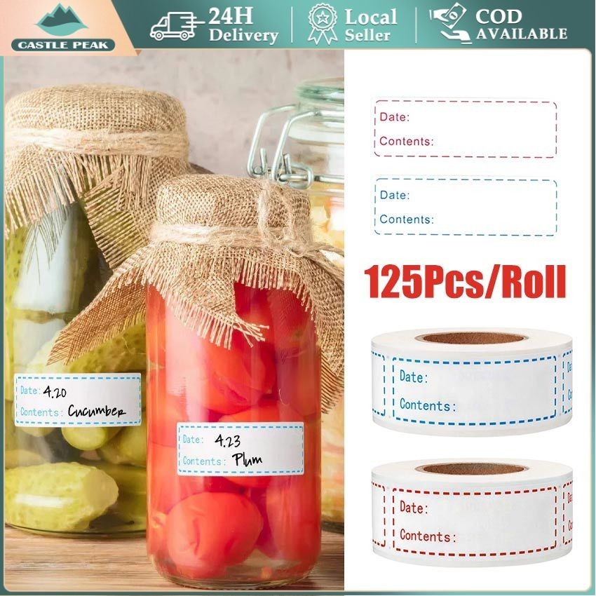 

500pcs/Roll Stiker Tanggal Kadaluwarsa Waterproof Stiker Expired Date Stiker Label Produk Food Storage Label