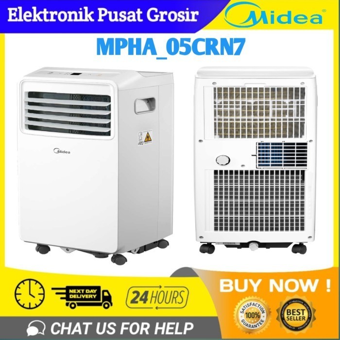 AC PORTABLE MIDEA 1/2 PK MPHA 05CRN7 mpha 05crn7 0,5pk air conditioner