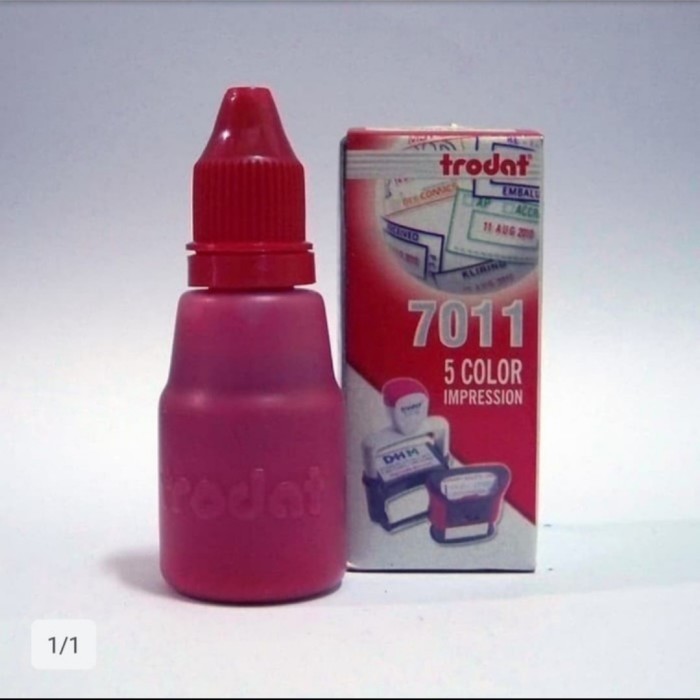 

Promo- tinta stempel trodat 7011 warna merah