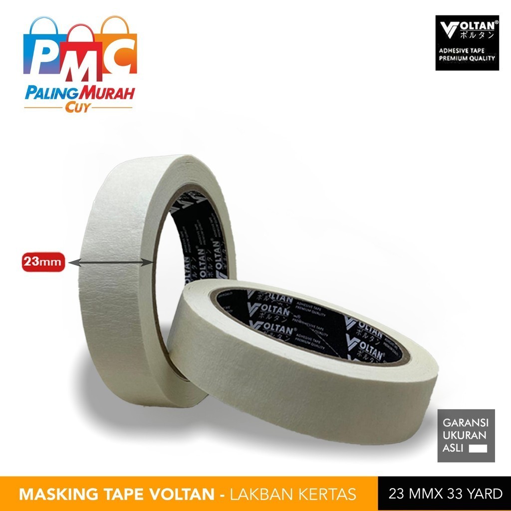 

KERTAS LEM 1 inch x 33 Yard / Masking Tape Japan Quality Termurah