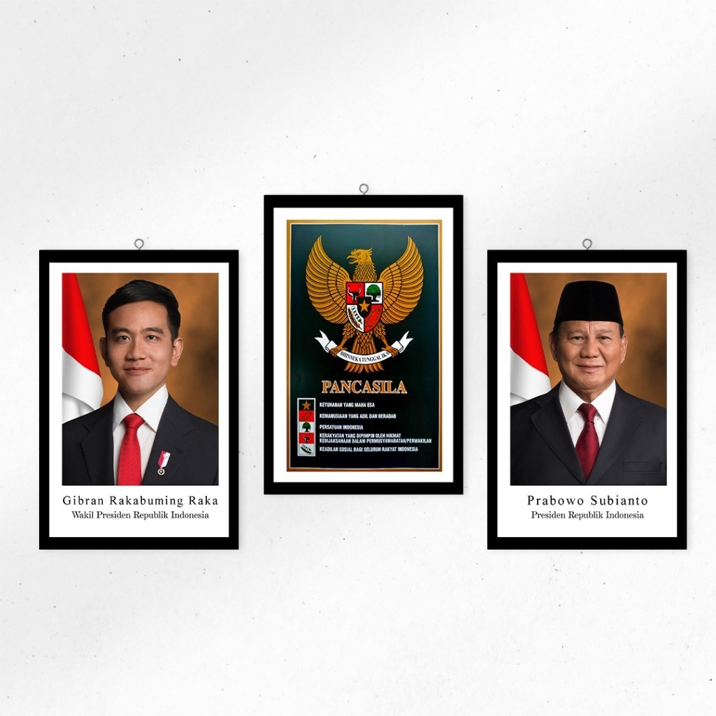 Hiasan Dinding Presiden dan Wapres Indonesia Terpilih Prabowo Gibran