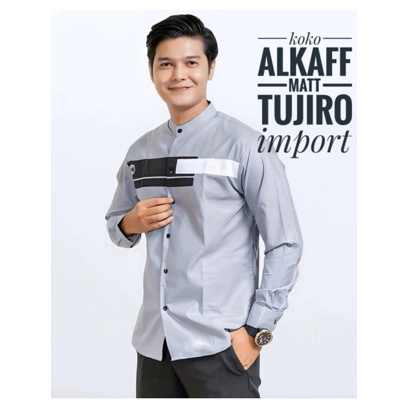 Baju Koko Pria Lengan Panjang Trend Lebaran 2024 Model Terbaru Premium Yordan Hadroh Cowo