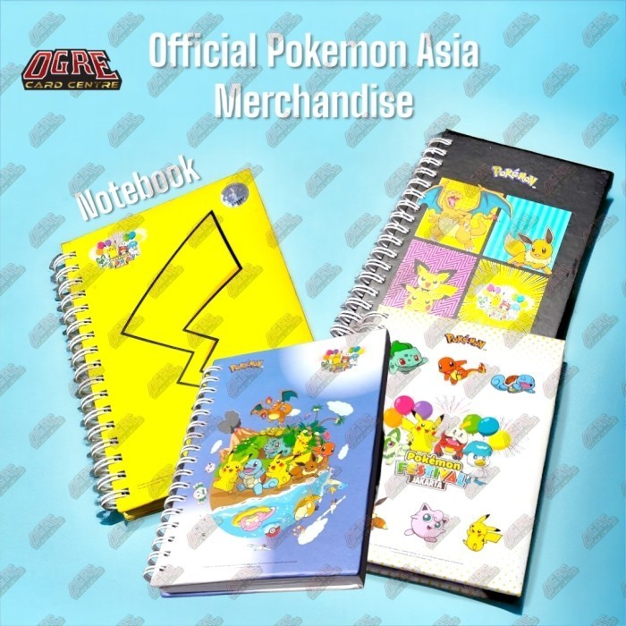Buku Tulis Notebook Pokemon Pikachu Charizard - Official Pokemon Asia