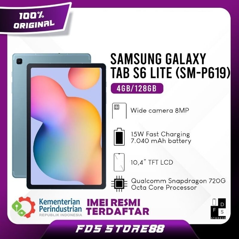 Samsung Galaxy Tab S6 Lite 2024 4/128 GB 128GB Garansi Resmi SEIN