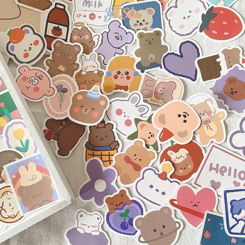 

COD✨ Stiker Hati Gadis Lucu Stiker Ponsel Dekorasi Cangkir Air Buku Catatan Buku Catatan-YES