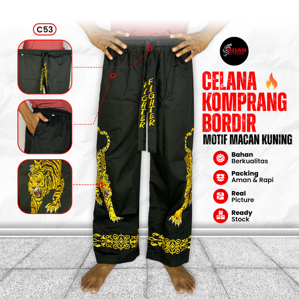 CELANA BORDIR | CELANA SILAT | CELANA KOMPRANG | CELANA  BELA DIRI | CELANA FIGHTER | M L XL XXL XXX