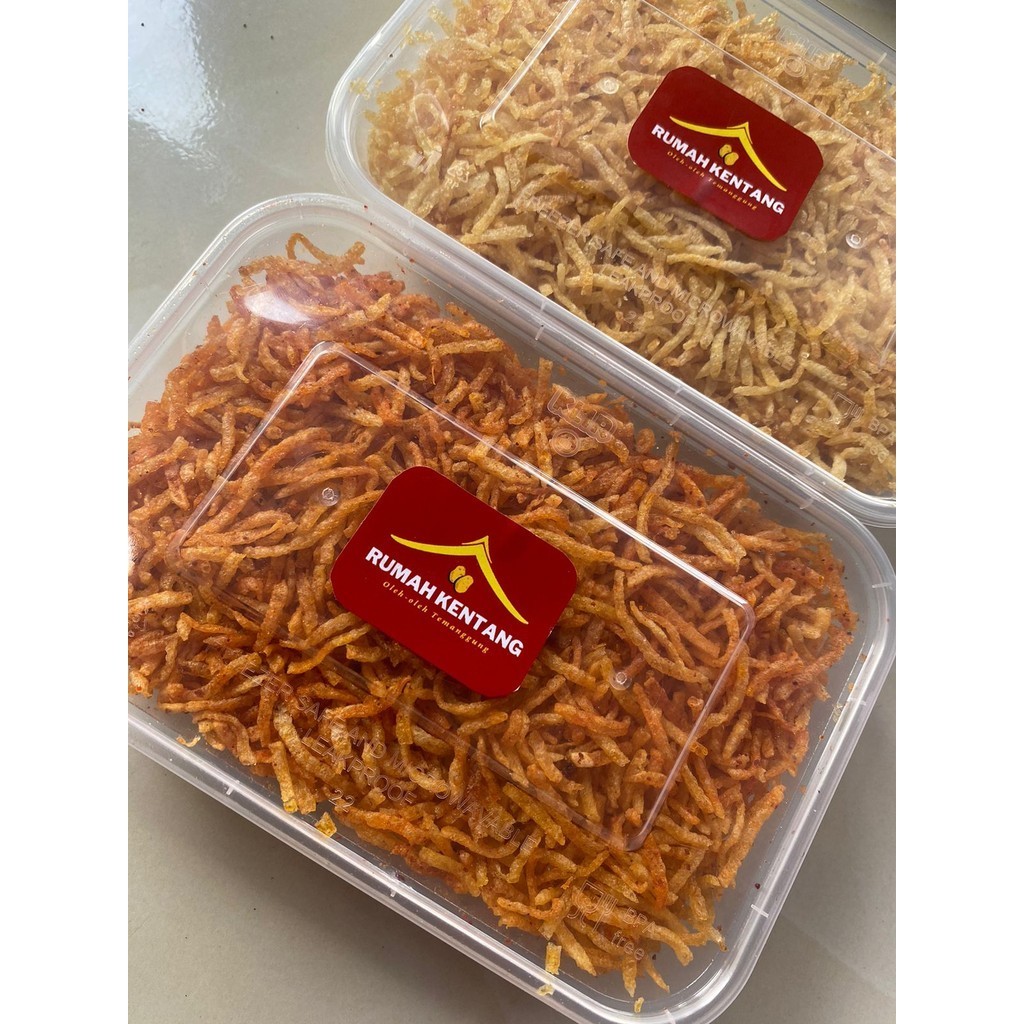 

keontang Muostofa kering kentang krispi 140 gr Thinwall Snack KRISIS HALAL enak pedas gurih