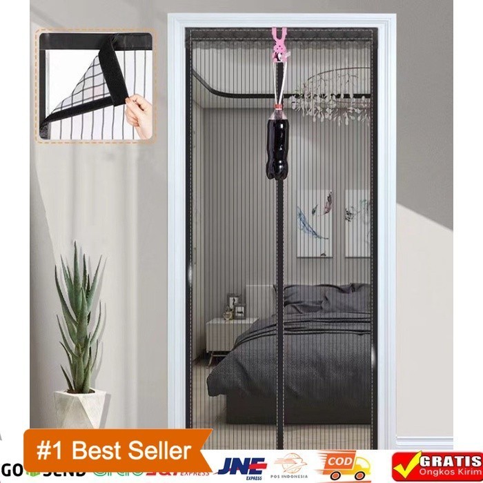 Tirai Pintu Model Magnet Anti Nyamuk Ukuran Besar