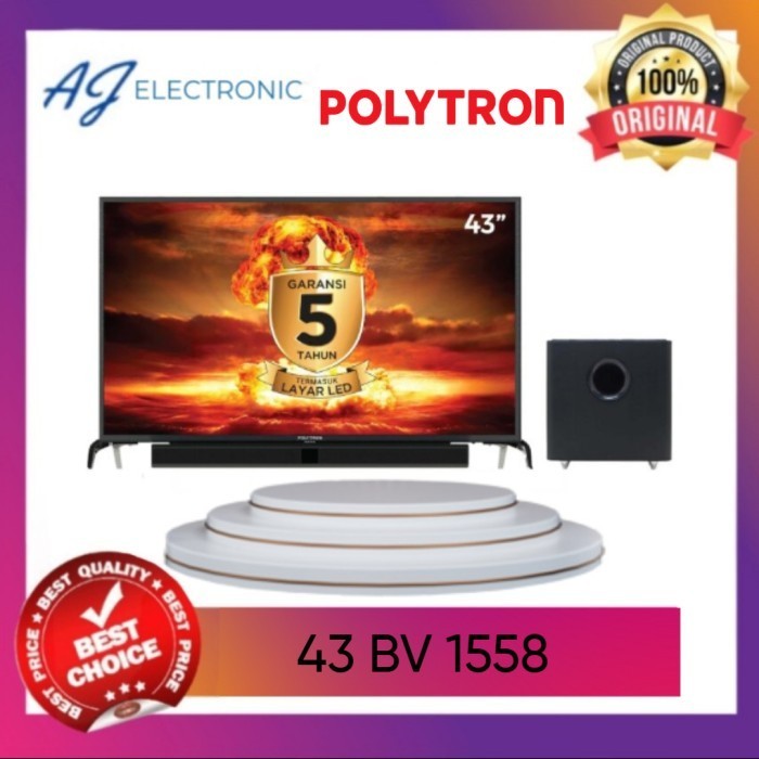 LED POLYTRON pld 43bv1558, Polytron Digital TV Cinemax Soundbar