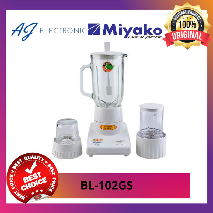 BLENDER MIYAKO BL-102-GS / BL102GS / BL 102 GS , 3IN1 GLASS