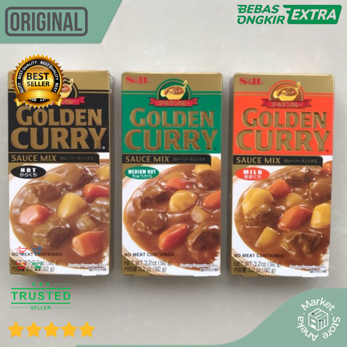 

Bumbu Instan- S&B Japanese Golden Curry Kari Jepang Mix Halal 92gr - Hot