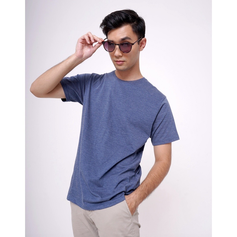 KOZE - Misty Comfort Navy T-shirt - Kaos Polos Biru Tua Misty