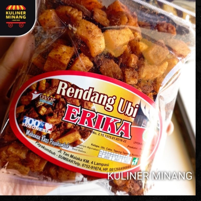 

Rendang Ubi Erika Cemilan Khas Kuliner Minang