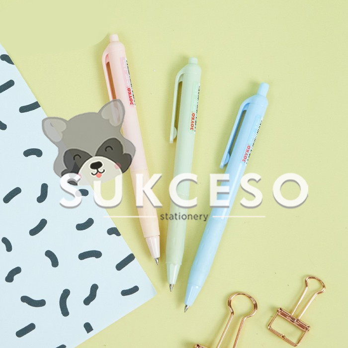 

Joyko Gel Pen GP-337 Paspen Pulpen Cetek Retractable 0.5 mmPena Gel Hitam