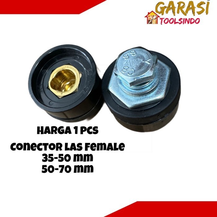 Konektor las female besar 35 - 50 mm 50 - 70 mm sambungan colokan mesin las listrik cewek