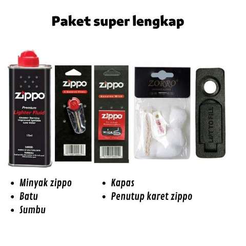 Gratis Ongkir  Minyak Zippo Isi Ulang / Refill Minyak Zippo Isi 125 ml Paketan minyak zippo
