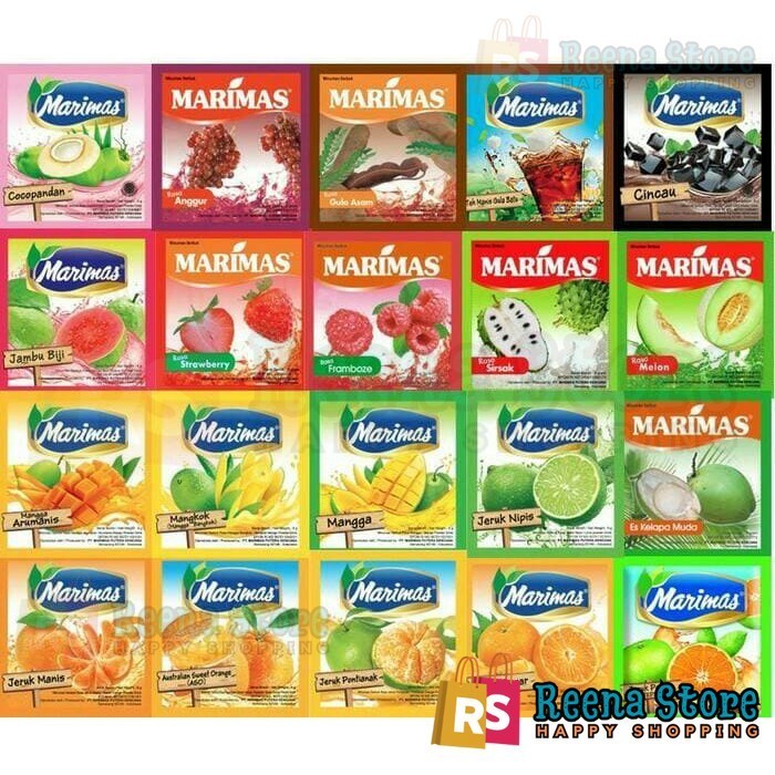 

Marimas Minuman Instant Serbuk Aneka Rasa 1 Renceng 10 Sachet @ 7 gr - Reena Store