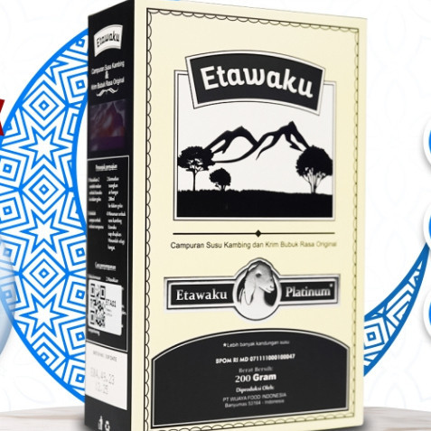 

- Etawaku Platinum - Susu Kambing Etawa Murni + Krimer Bubuk yang Berkhasiat Tinggi Memiliki Kandungan Protein dan Vitamin Kompleks