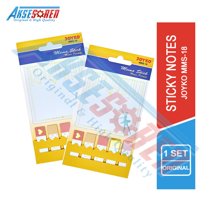 

Memo Stick Joyko [MMS-18] / Sticky Notes / Marks / Pembatas / Memo Pad / Sticker Buku