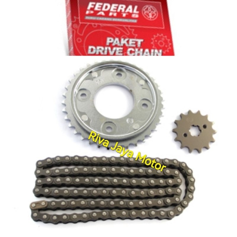 Gear Paket Gir Set Blade 125 Fi Supra X 125 Fi Supra X 125 Helm In Original Federal Astra Parts Kyz 
