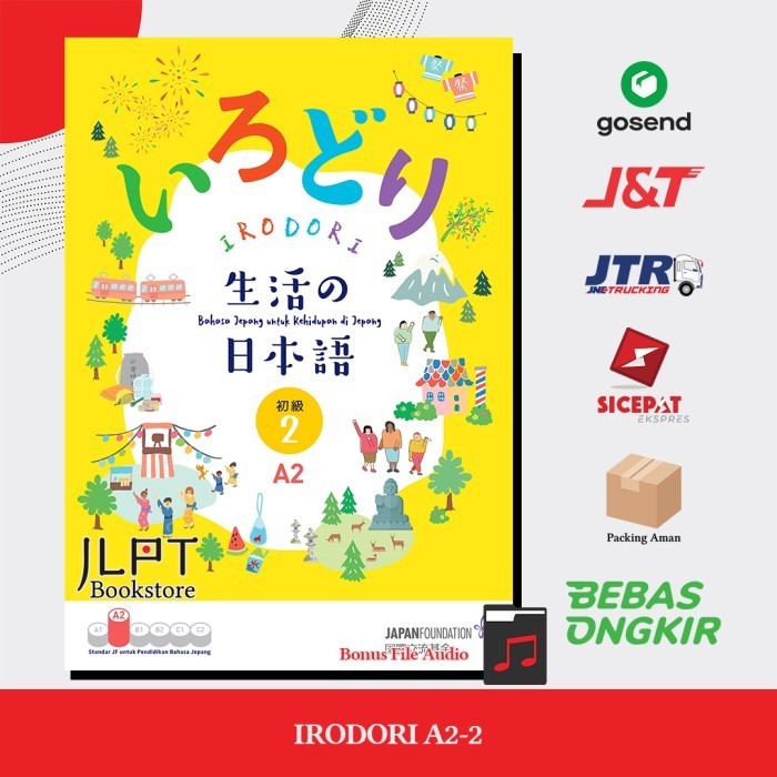 Terlaris ✨ -Buku IRODORI A2 - 2 JFT Basic (VERSI CETAK) - Bahasa Indonesia