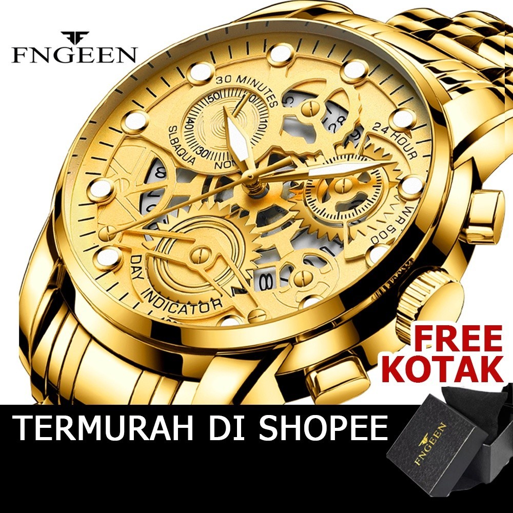 PRODUK TERBARU # Jam Tangan Pria Anti Air ORIGINAL FNGEEN VAVAVOOM 4088 Luxury Casual Quartz Anti Ai
