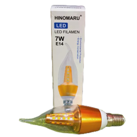 LAMPU FILAMEN 7W E14 HINOMARU / LAMPU LED FILAMEN 7W E14