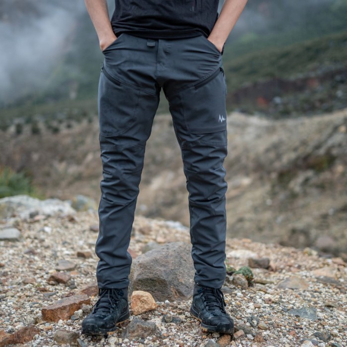 KT Celana Gunung Panjang Quick dry Hiking Outdoor Promo Cowok Pria eiger - Grey, XXL