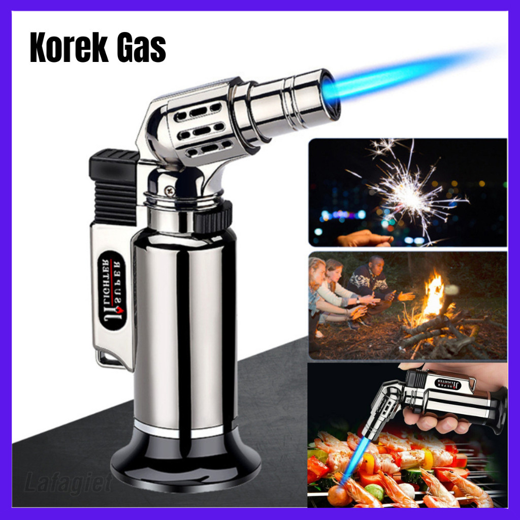 TokoMaspul-Korek Api Jumbo Blow Torch Jet Gas Butane Anti angin Survival matches / Korek Api Gas  / 