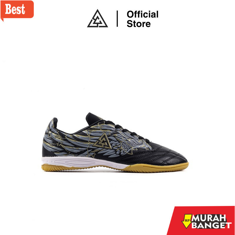Sepatu futsal kekinian APHA - Sepatu Futsal Apha Icarus Hitam Emas