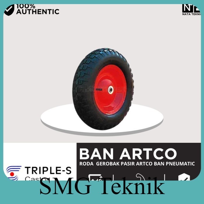 Terbaik Roda Gerobak Pasir Ban Hidup - Roda Gerobak Artco Ban Angin 13" DCS543