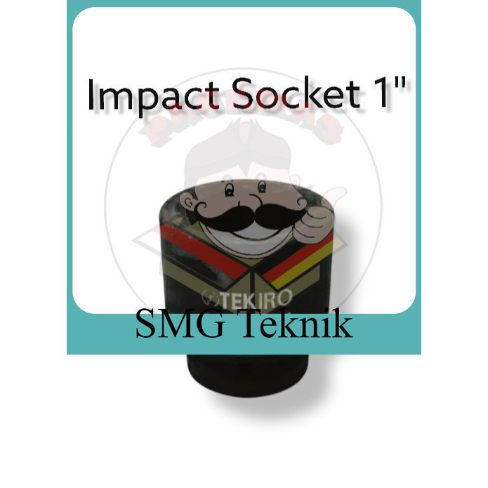 Best TEKIRO Kunci Sok Hitam Ecer 1" 42 48 52 mm Mata Impact Sock Socket - 48 mm ESD894