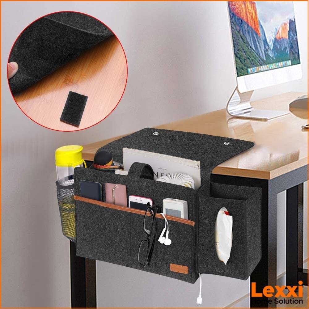 Tas Keranjang Penyimpanan Mulltifungsi SIMBOOM Tempat Remot Organizer Gantung Sofa Tempat Tidur Hang