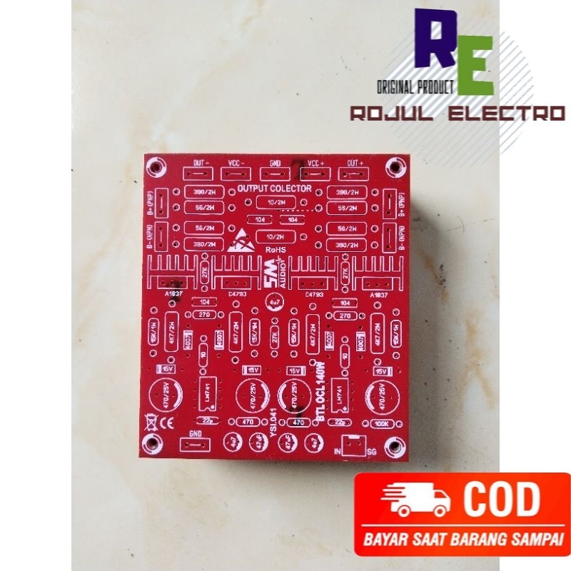 PCB Driver Power Amplifier BTL 140W