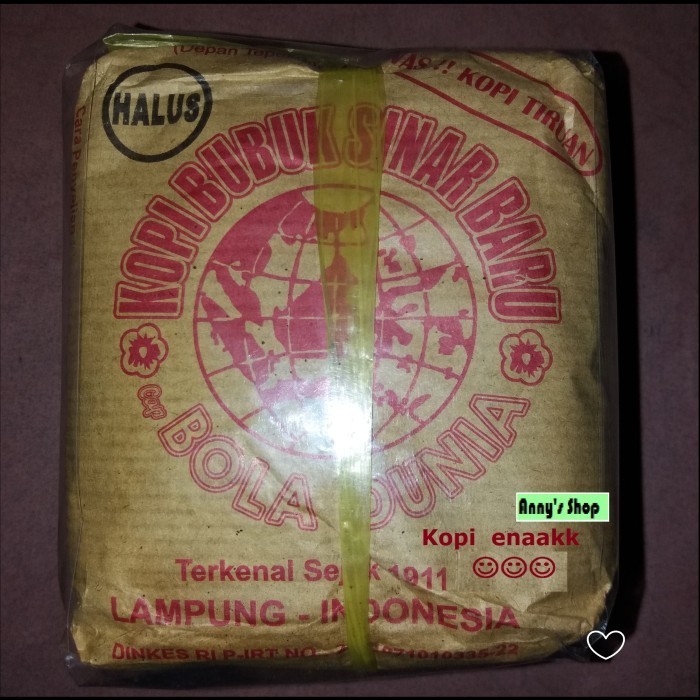 

Best Seller- Kopi Lampung bubuk halus Sinar Baru Bola Dunia enak 500 gram