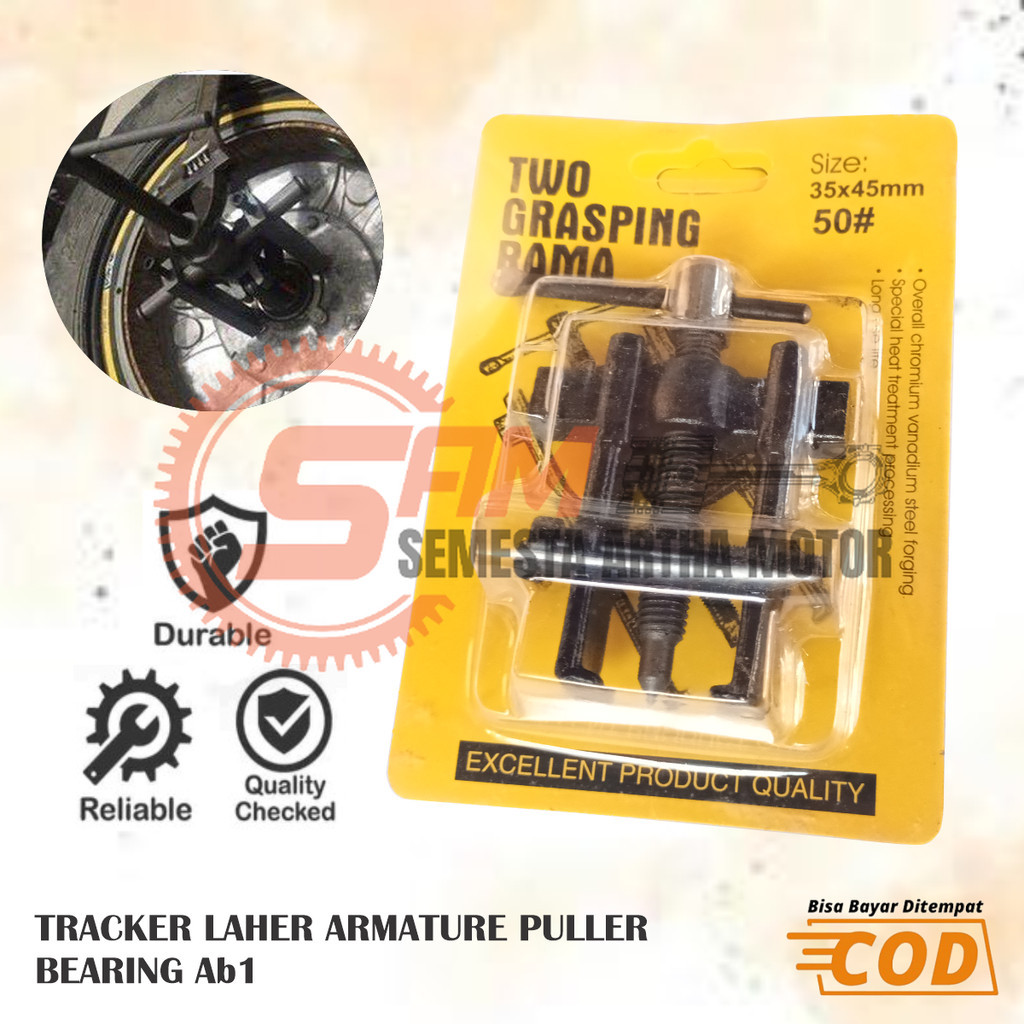 Tracker AB1 AB 1 Laher Armature Puller Alat Pembuka Lepas Bearing Motor Mobil