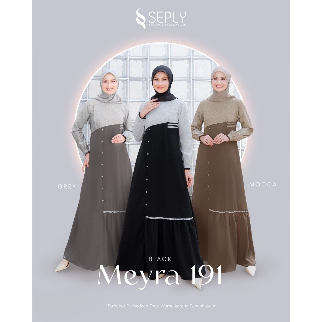 Seply Gamis Daily Meyra 191 Dress Gamis Dewasa