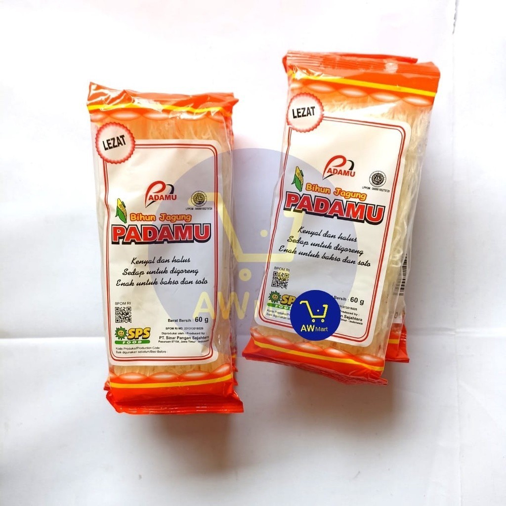 

BIHUN PADAMU RENCENG ( 4 SACHET X 60 GRAM ) - BIHUN JAGUNG PADAMU RENCENG