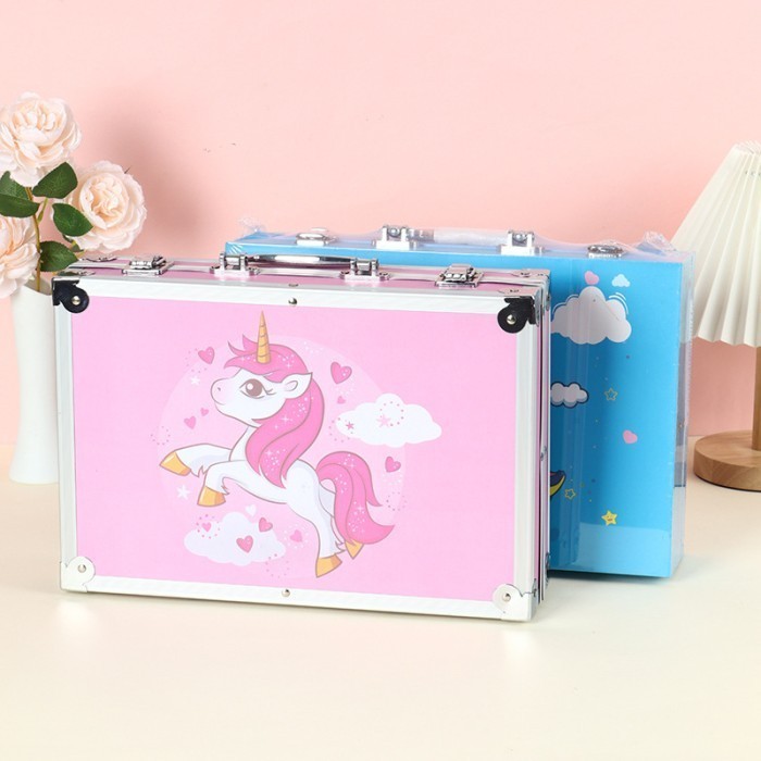 

✨LARIS✨ -FU Crayon Set 145pcs Koper Aluminium Besi Krayon Pensil Warna 145 PCS - CR145 PINK KOPR