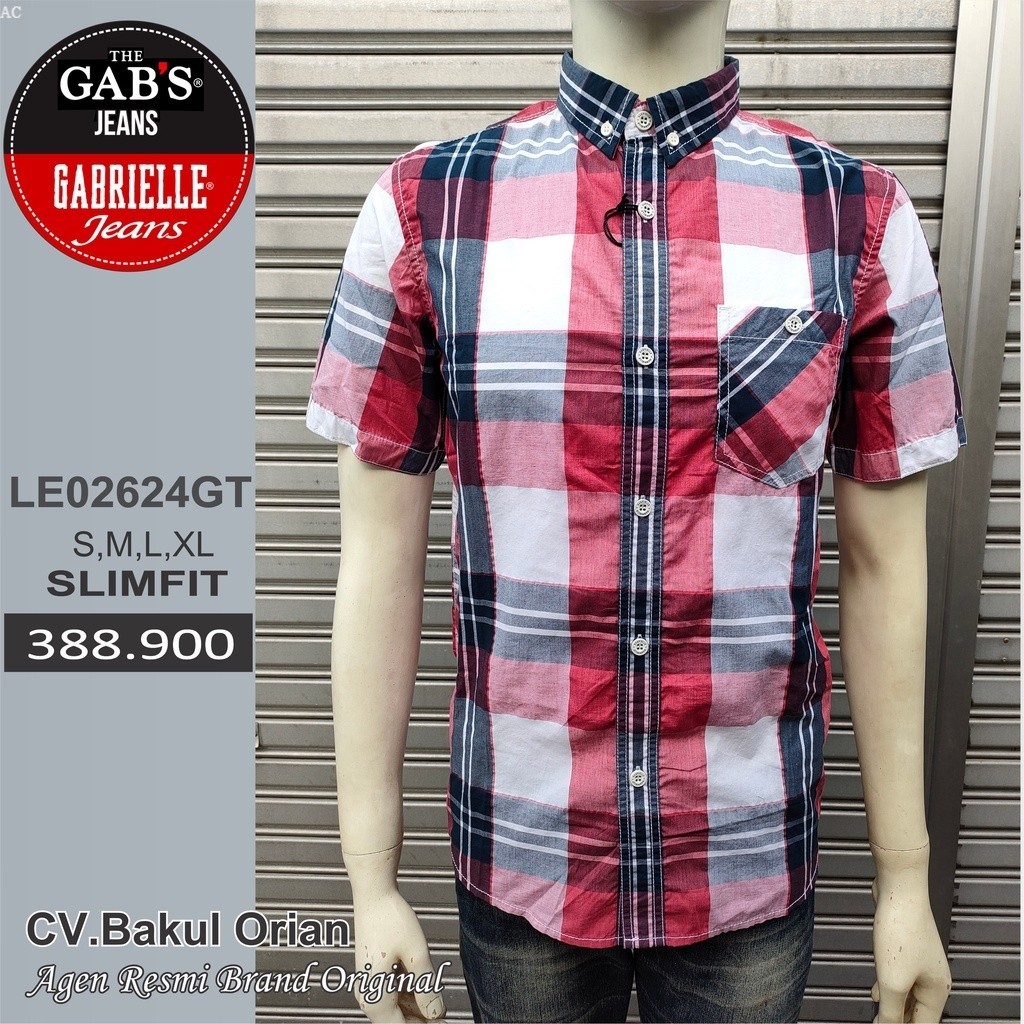 GABRIELLE Kemeja Pria Baju Cowok Gab's Gabrielle GBL Original - LE02624