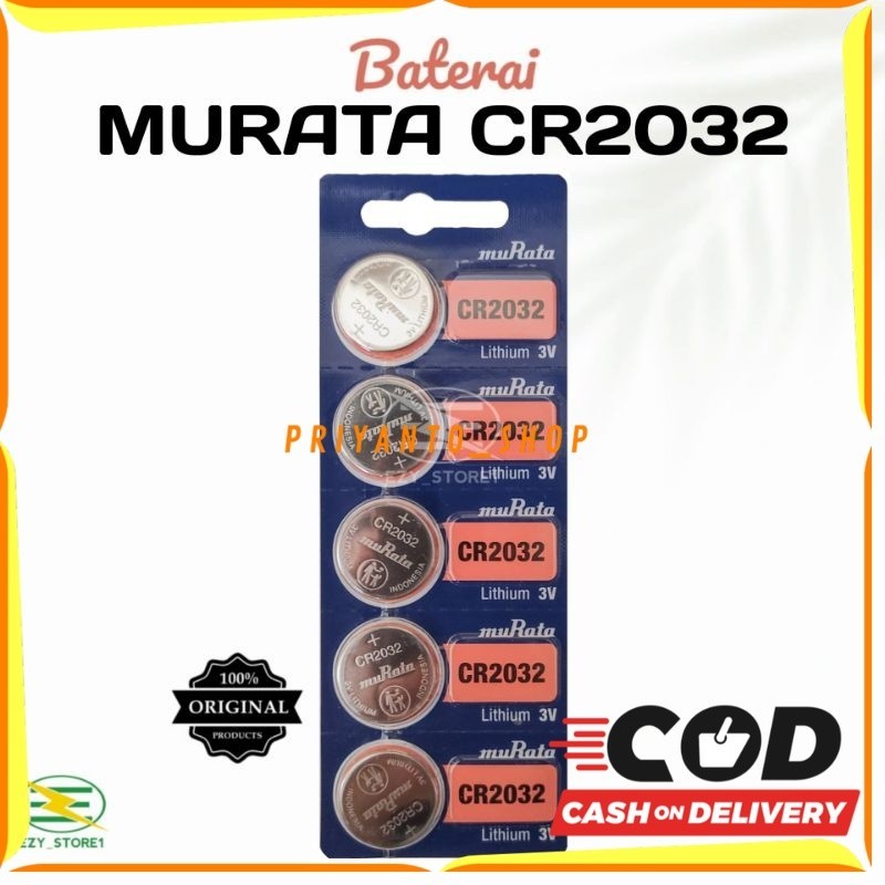 Baterai Sony Murata CR2032 Original Lithium Battery 3V Batrai CR 2032